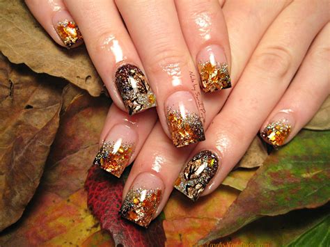 fall acrylic nail ideas|fall nail art design pictures.